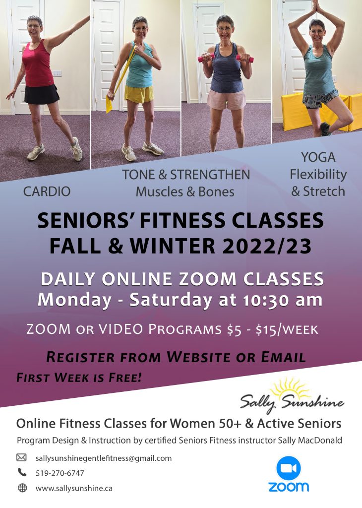 Exercise classes discount for seniors online