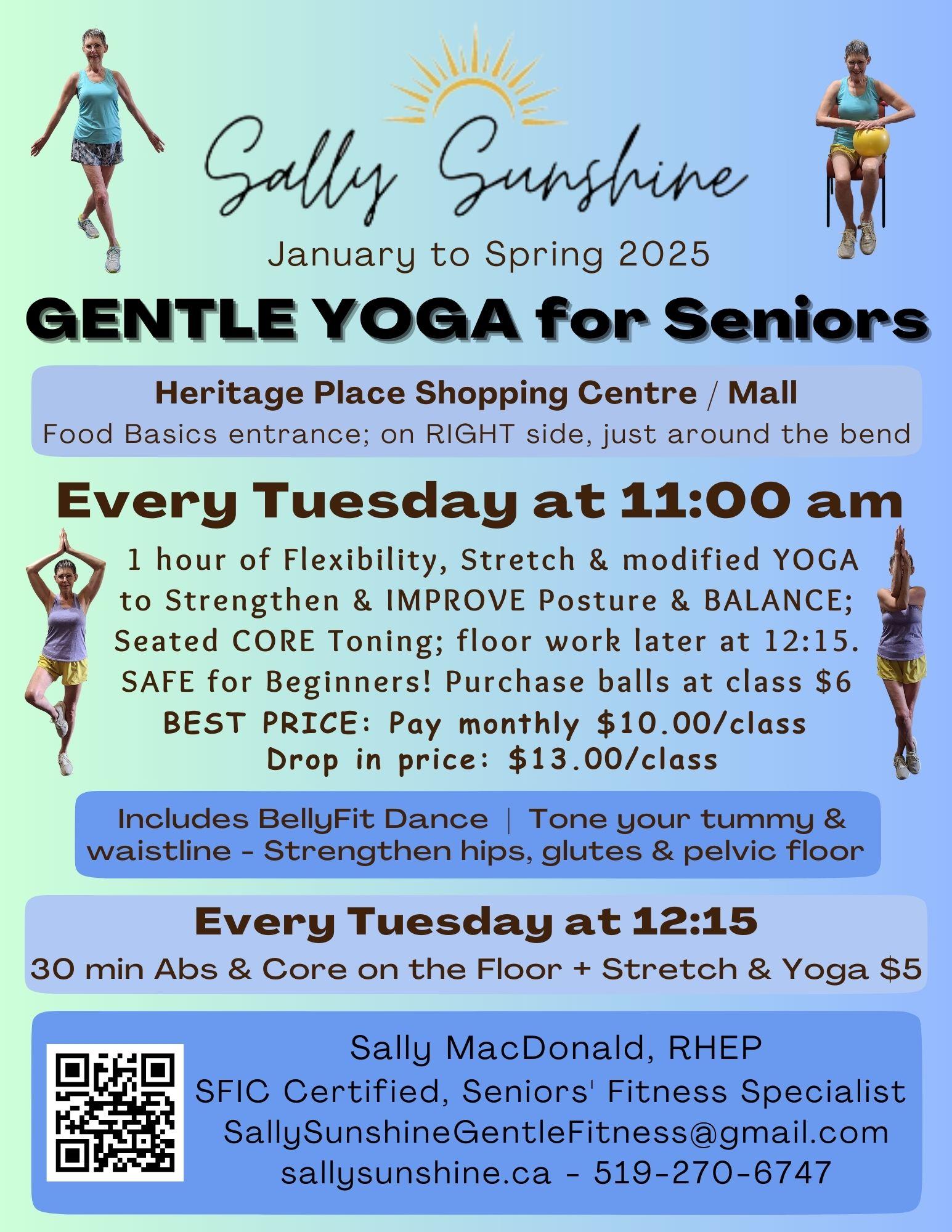 Read more about the article Tues Heritage Place Mall – Gentle Yoga for Seniors Class