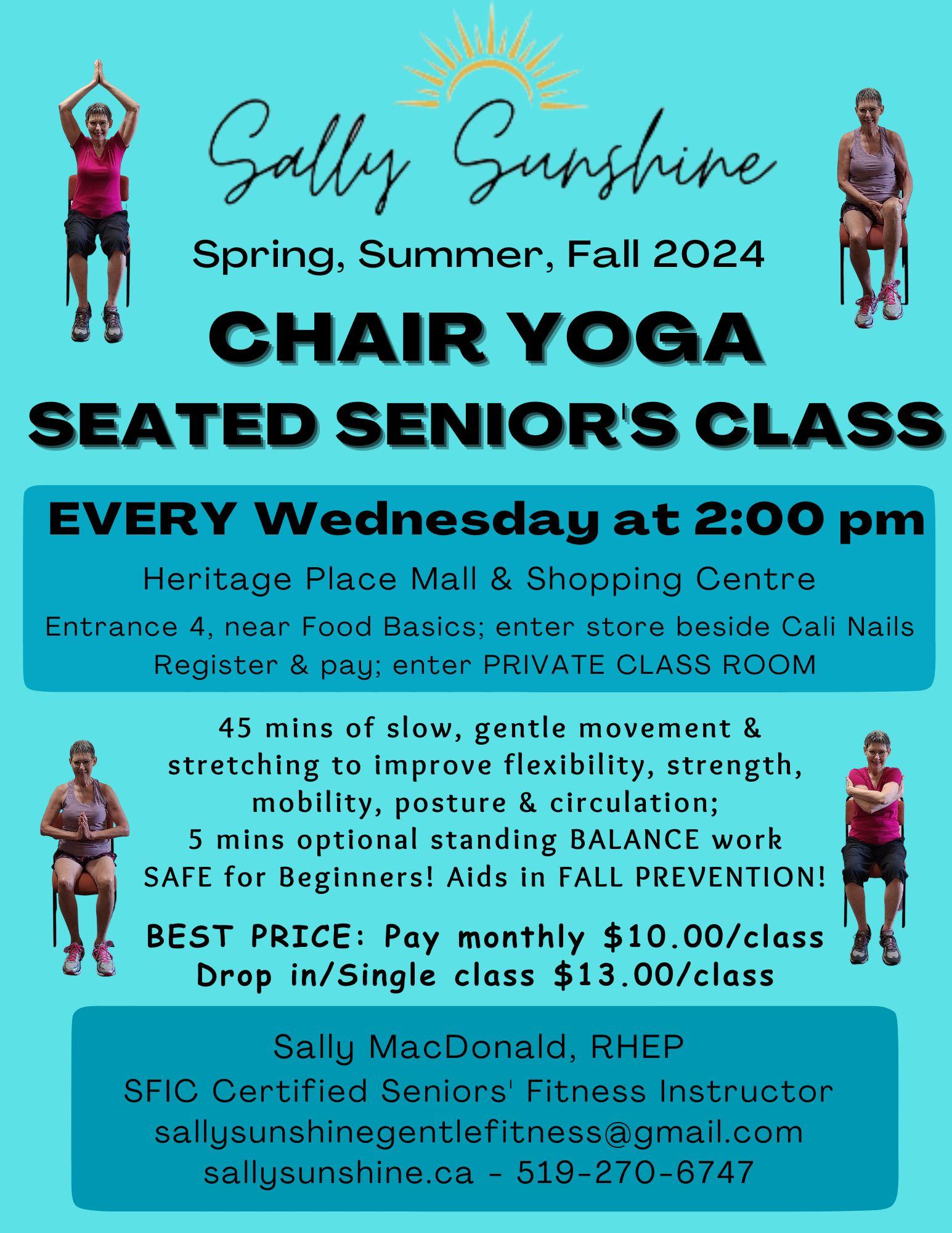 Read more about the article Wed Heritage Place Mall Seniors’ Seated Chair Yoga