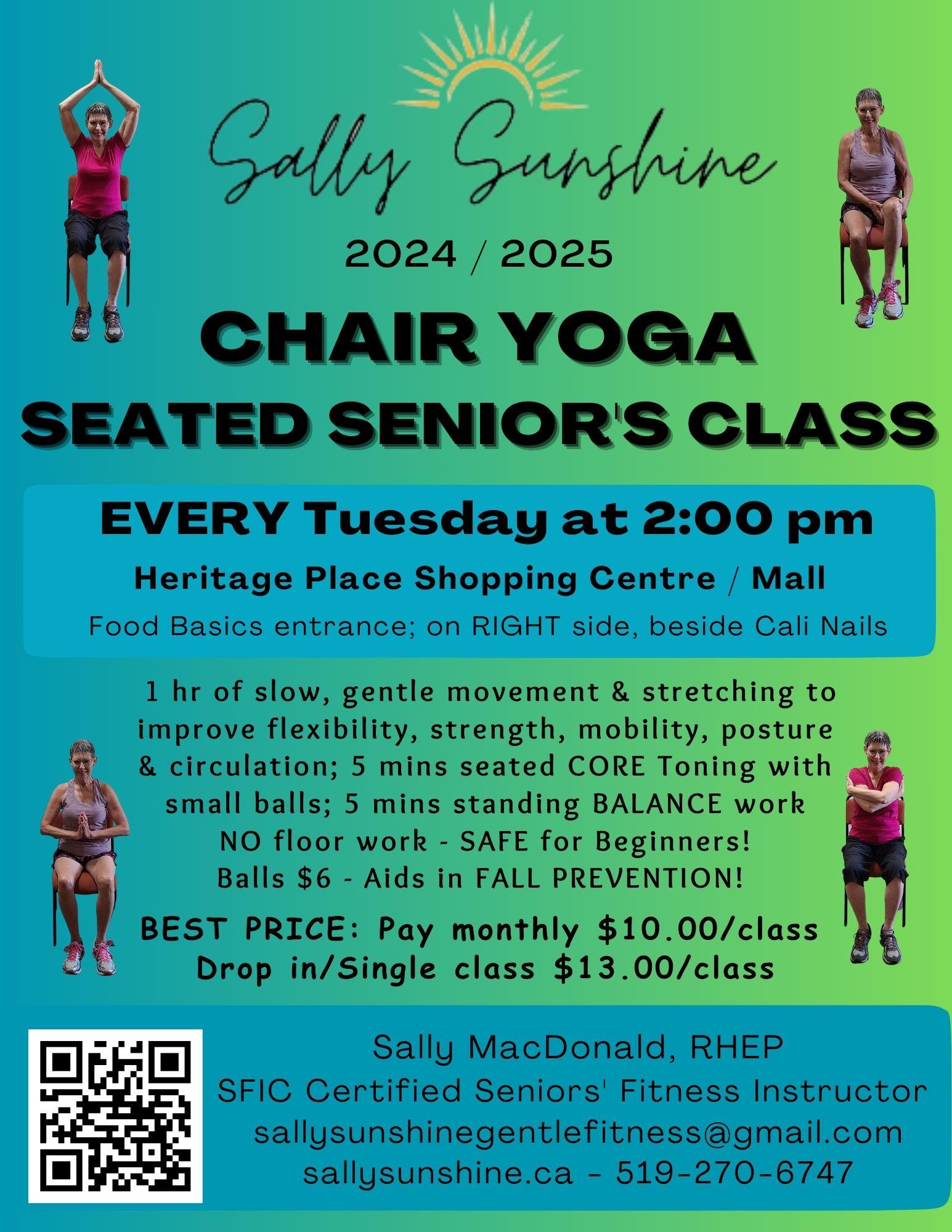 Read more about the article TUES Heritage Place Mall Seniors’ Seated Chair Yoga