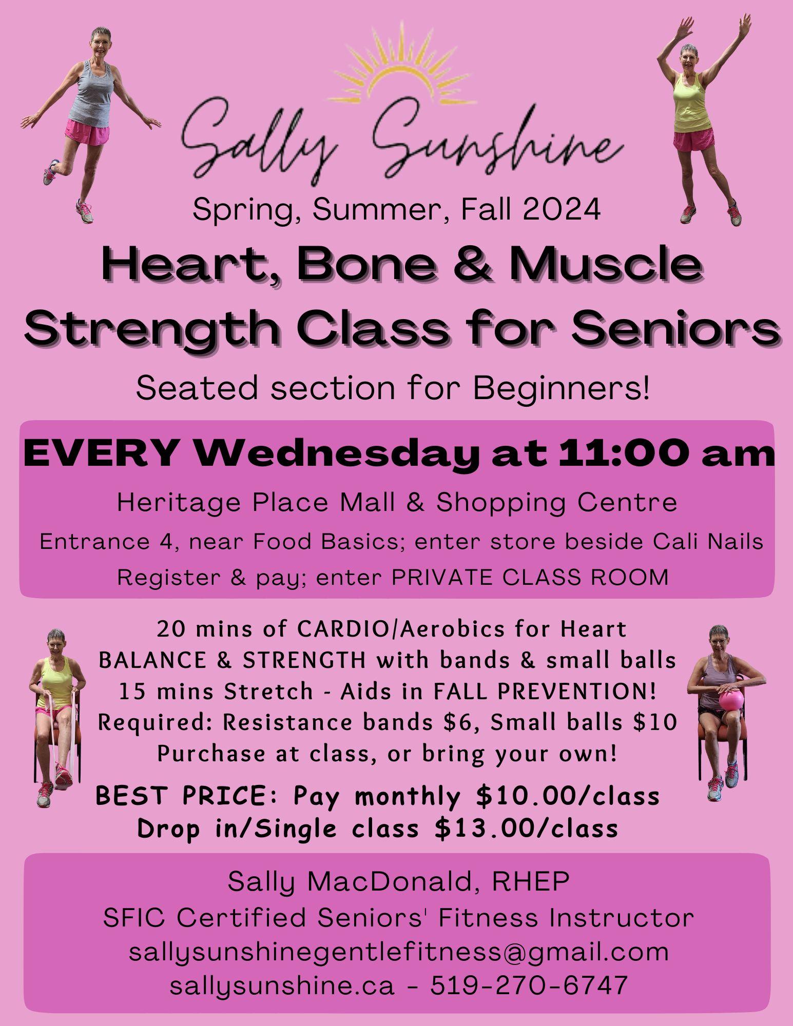 Read more about the article Wed Heritage Mall- Seniors Heart, Bone & Muscle Strength class